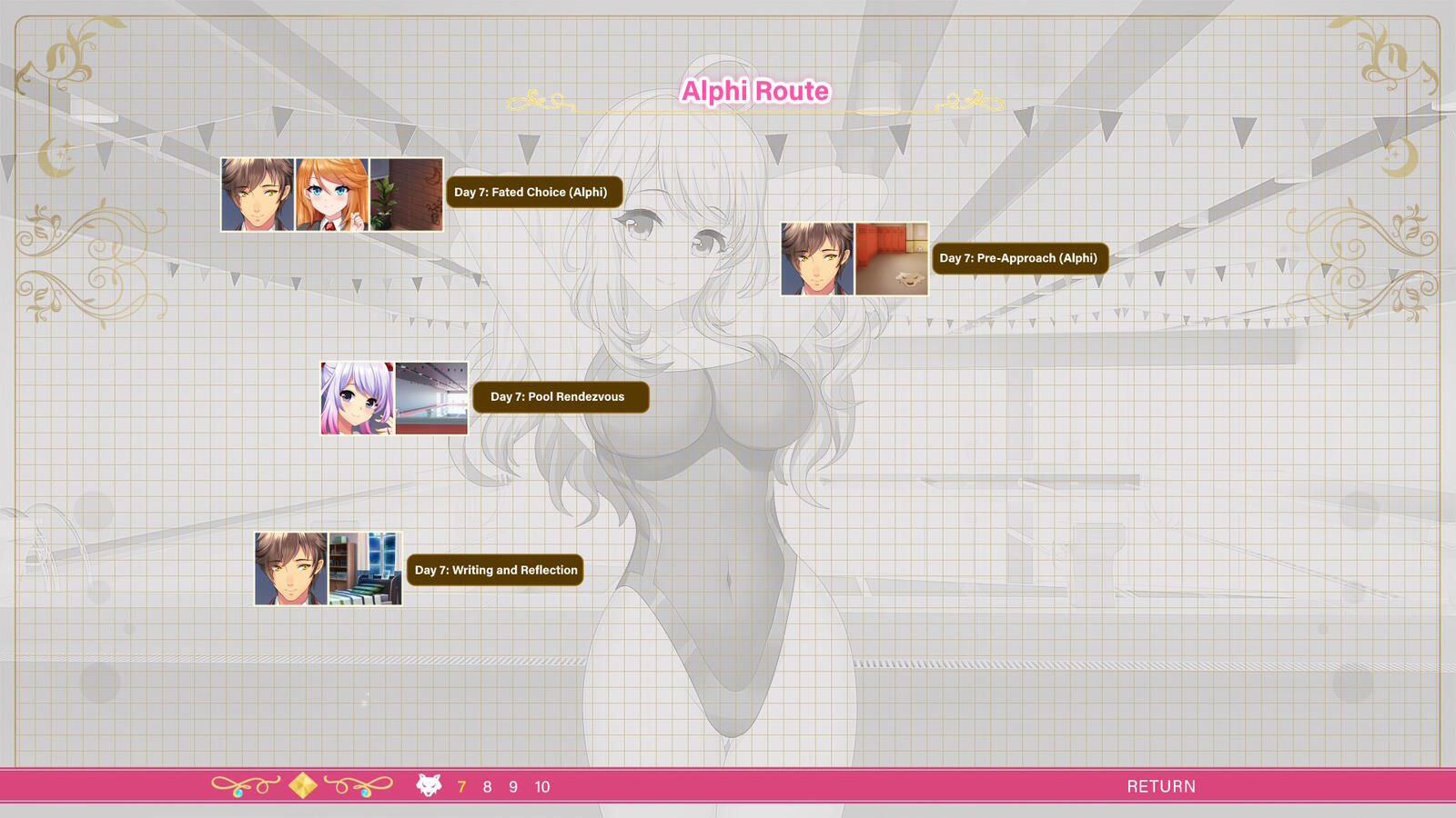 Alphi Route Scene Select